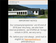 Tablet Screenshot of fipprops.cz